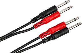 img 4 attached to 🔌 Hosa CPP-202 2 Meter Dual 1/4" TS to Dual 1/4" TS Stereo Interconnect Cable