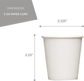 img 3 attached to 🥤 500-Pack 3 oz Paper Cups - Disposable Espresso and Bathroom Cups - Mouthwash and Small Paper Cups - 3 oz Bathroom and Small Cups