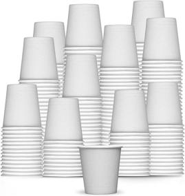 img 4 attached to 🥤 500-Pack 3 oz Paper Cups - Disposable Espresso and Bathroom Cups - Mouthwash and Small Paper Cups - 3 oz Bathroom and Small Cups