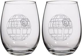 img 4 attached to 🌟✨ Ultimate Star Wars Collectible: Death Star Wine Glass Set for the Die-Hard Fans!