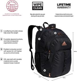 img 3 attached to 🎒 Adidas Prime Backpack: Sleek Carbon Grey Design for Style and Durability