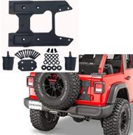 🚗 dimaier 82215356ab spare tire carrier tailgate bracket | fits 2018-2021 jeep jl wrangler | hinge reinforcement kit | compatible with 35-inch tires logo