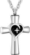 xiuda cross urn necklace: elegant ash cremation jewelry for eternal memorials logo