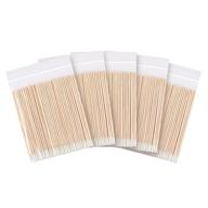 👩 500 count chefbee microblading cotton swab, pointed tip cotton swabs, wood cotton stick for makeup application, cosmetic applicator sticks, tattoo & permanent supplies logo