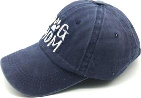 img 2 attached to Stylish and Adjustable Denim Baseball Cap for Women: Waldeal Embroidered Hat