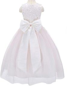 img 2 attached to Bow Dream Wedding Communion Baptism Girls' Clothing