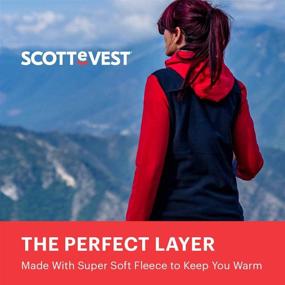 img 1 attached to Оставайтесь уютной и стильной с жилетом из флиса SCOTTeVEST Fireside для женщин.