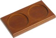 🌰 cole and mason brown wood salt and pepper mill tray logo