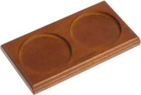 img 4 attached to 🌰 Cole and Mason Brown Wood Salt and Pepper Mill Tray