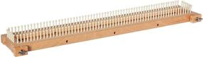 img 3 attached to 🧶 Authentic Knitting Board Limited Edition Fine Gauge Knitting Loom 5/16'', Crafted from Solid Hardwood
