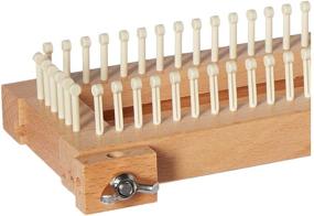 img 1 attached to 🧶 Authentic Knitting Board Limited Edition Fine Gauge Knitting Loom 5/16'', Crafted from Solid Hardwood