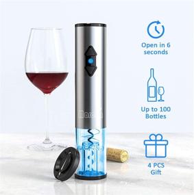 img 3 attached to 🍾 marofin Electric Wine Opener Set: Effortlessly Uncork Your Wine with Style!