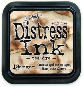 img 1 attached to 🎨 Ranger Tim Holtz Distress Ink Pad - Tea Dye (DIS-19510): Versatile and High-Quality Crafting Essential