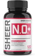 💪 sheer strength nitric oxide supplement - advanced muscle building nitric oxide booster with l arginine and l citrulline - enhances vascularity & energy - boosts muscle growth & pumps - sheer strength - 120ct logo