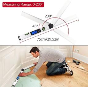 img 1 attached to 🔢 XUNTOP Digital Protractor Calculator with Backlit Display: Advanced Efficiency at Your Fingertips