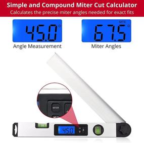 img 3 attached to 🔢 XUNTOP Digital Protractor Calculator with Backlit Display: Advanced Efficiency at Your Fingertips