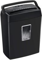 🔪 bonsaii c204-c: compact 6-sheet cross-cut paper shredder with 4-min continuous run, 3.4 gallons wastebasket - ideal for home use logo