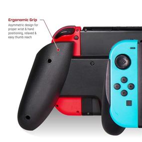 img 1 attached to 🎮 The Ultimate Nintendo Switch Grip: Satisfye's ZenGrip Pro - Ergonomic, Comfortable & Compatible for Joy Con & Switch Control. #1 Choice for Gamers! Includes 2 Bonus Thumbsticks