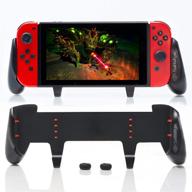 🎮 the ultimate nintendo switch grip: satisfye's zengrip pro - ergonomic, comfortable & compatible for joy con & switch control. #1 choice for gamers! includes 2 bonus thumbsticks logo