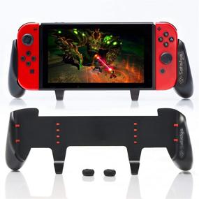 img 4 attached to 🎮 The Ultimate Nintendo Switch Grip: Satisfye's ZenGrip Pro - Ergonomic, Comfortable & Compatible for Joy Con & Switch Control. #1 Choice for Gamers! Includes 2 Bonus Thumbsticks