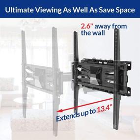 img 1 attached to FLEXIMOUNTS A22: Full Motion TV Wall Mount Bracket for 32-60 Inch 4K HD LED LCD Screens - Tilt, Swivel - Black