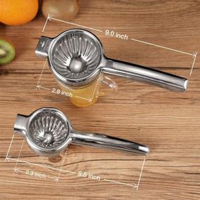 img 2 attached to Meidong Super Stainless Steel 304 Upgraded Lemon Squeezer: Efficient Manual Citrus Juicer for Lemon, Limes & Vegetables