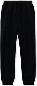 img 4 attached to DOTDOG Unisex Brushed Fleece Sweatpants: Cozy Girls' Clothing in Pants & Capris