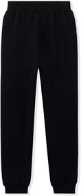 img 3 attached to DOTDOG Unisex Brushed Fleece Sweatpants: Cozy Girls' Clothing in Pants & Capris