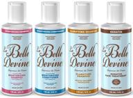 💆 la belle devine keratin treatment & aftercare kit, clarifying shampoo, keratin treatment with argan oil, moisturizing shampoo & conditioner (4 ounce) logo