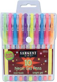 img 2 attached to 🖌️ Sargent Art 10-Count Fluorescent Gel Pens (Model 22-1502) - Enhance Your SEO