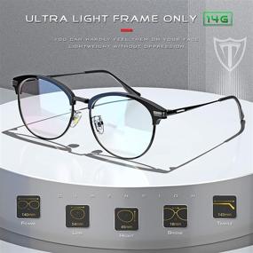 img 2 attached to 👓 ATTCL Unisex Blue Light Blocking Eyeglasses Frame for Computer Gaming - Anti Blue Ray Glasses