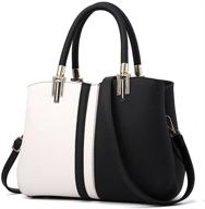 👜 nevenka women's leather satchel shoulder handbags & wallets: stylish tote collection logo