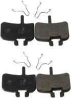 🔵 resin organic semi-metal brake pads for hayes fx-mag hmx mx1 mx-1 hayes 9 hmx-2 hfx9 mag mx - enhanced performance with smooth braking, reduced noise, longevity - kevlar & copper - 2 pairs logo