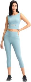 img 3 attached to BREXLI Workout Sports Cropped Sleeveless Sports & Fitness for Other Sports