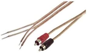 img 2 attached to 🔊 Impressive IEC 18 AWG 6' Speaker Wire Pair with RCA Males - Black/Red: Superior Audio Connectivity