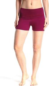 img 3 attached to VALINNA Women's High-Waist Tummy Control Yoga Shorts - Compressive Athletic Gym Running Pants