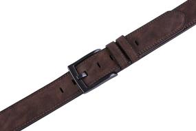 img 2 attached to 👔 Timeless Elegance: Belts Classic Stitched Large Regular