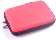 🧳 compact red travel case for pico dlp mini projector - a multifunctional organizer for handheld pocket projector and accessories logo