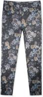 floral trouser legging black xl girls' clothing logo