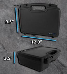 img 2 attached to Premium Travel Hard Case for Rif6 Cube, UO Smart Beam Laser, AAXA S2, Tenker Cube S6, Philips PicoPix Max, LG Minibeam, and Amaz-Play Mobile Pico Projector - Protective Storage with Small Accessories Included