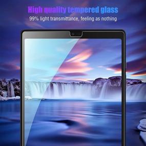 img 2 attached to 💎 IVSOTEK [2 пакета] Темперированное стекло защитный экран для Samsung Galaxy Tab A7 Lite 8.7 дюймов (SM-T220 / T225) 2021, твердость 9H, без пузырей, антивандальное, антипятно, установка в 1 шаг.