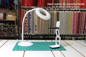 img 1 attached to Enhanced 3X LED Magnifying Lamp, Ideal for Reading and Working in dimly-lit Spaces!