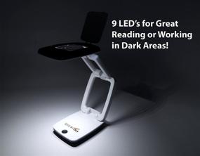 img 4 attached to Enhanced 3X LED Magnifying Lamp, Ideal for Reading and Working in dimly-lit Spaces!