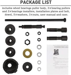 img 2 attached to 🛠️ WISPAUSU Wheel Bearing Kit for Harley Davidson 0.75" 1" 25mm Bearings | VT102 Wheel Bearing Remover & Installer Tool