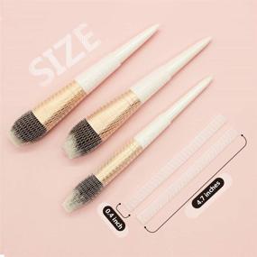 img 2 attached to 👛 Smilife Makeup Brush Protector Nets - 60 Pack, for Perfect Makeup Brush Cover and Protection