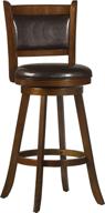 🪑 hillsdale dennery swivel bar stool, cherry: elevated comfort and style for your home bar logo