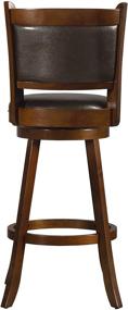 img 1 attached to 🪑 Hillsdale Dennery Swivel Bar Stool, Cherry: Elevated Comfort and Style for Your Home Bar