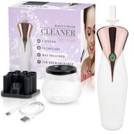 💄 professional makeup brush cleaner & dryer kit - the ultimate tool for cleaning and drying cosmetic brushes - 3 speeds, 13 collars - natural solution - by saragan, trusted brand logo