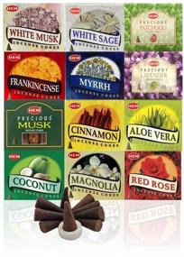 img 4 attached to 📦 12 Packs of Assorted Incense Cones - Total 120 Cones