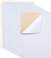 🎨 get creative with benecreat 20pcs velvet (white) fabric sticky back adhesive back sheets: a4 (8.3"x 11.8") self-adhesive, water resistant & multi-purpose craft making materials logo